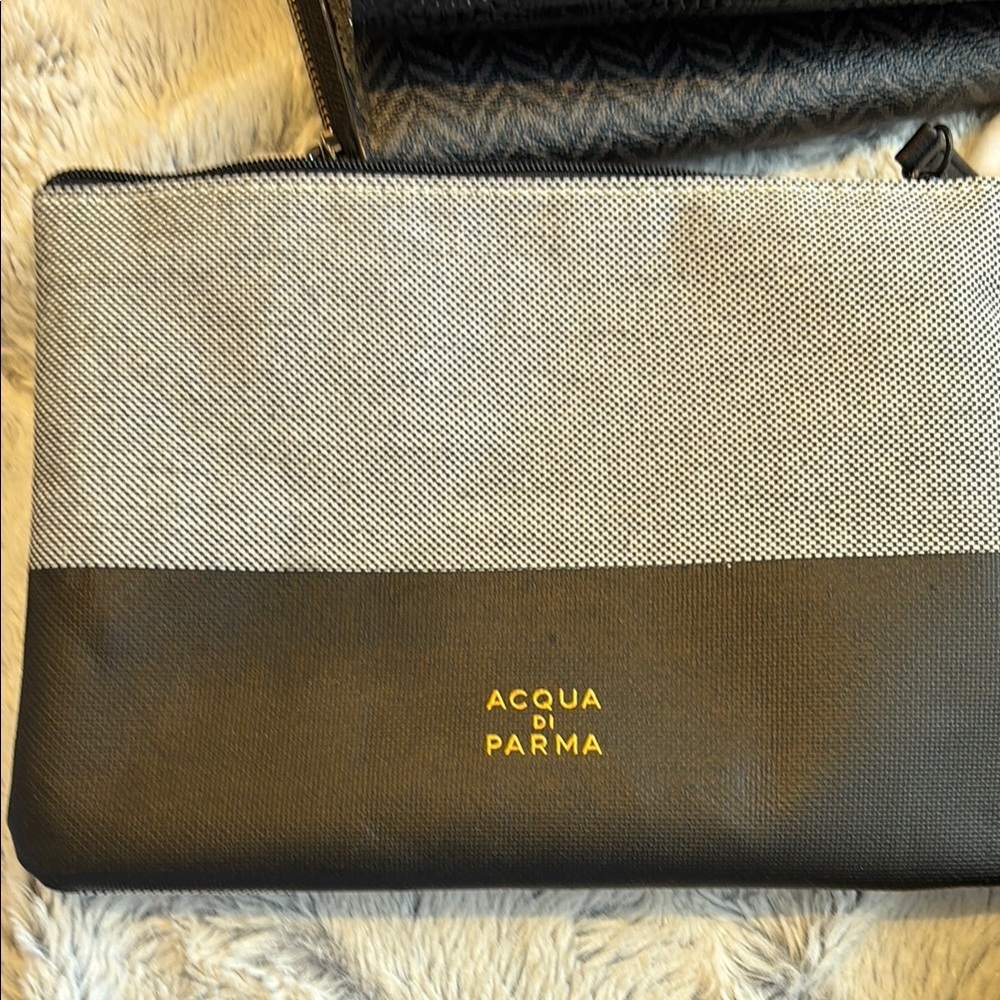 COPY - Acqua Di Parma Black and White Toiletry Bag Air Canada